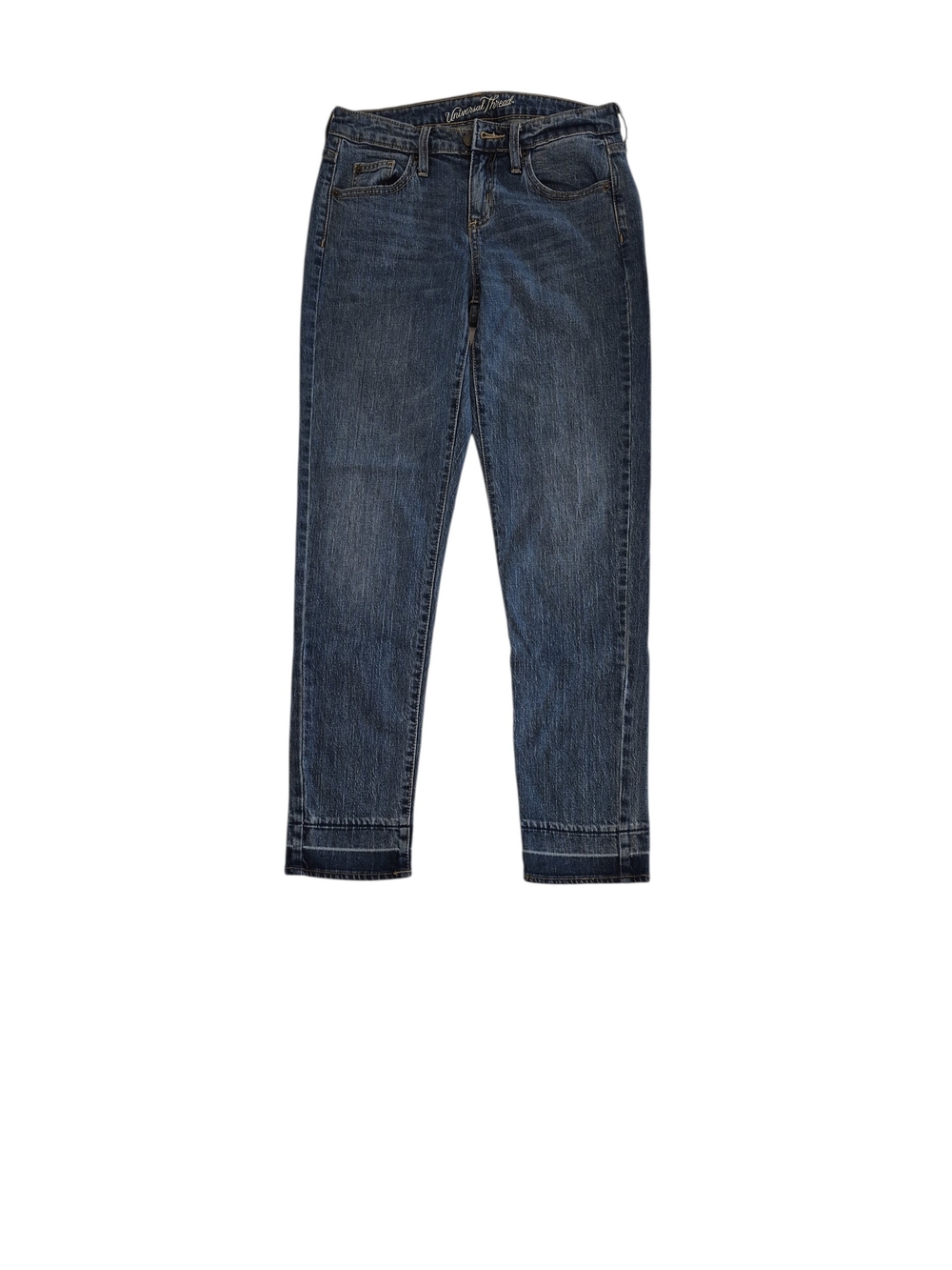 Universal Thread Mid Rise Boyfriend Dark Wash Cropped Straight Jeans